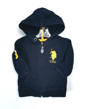 Load image into Gallery viewer, BABY BOY 6/9 MONTHS RALPH LAUREN POLO HOODED SWEATER EUC - (ZIPPER DEFECTIVE) - Faith and Love Thrift
