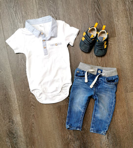 BABY BOY 9-12 MONTHS H&M CASUAL DRESS SHIRT EUC - Faith and Love Thrift