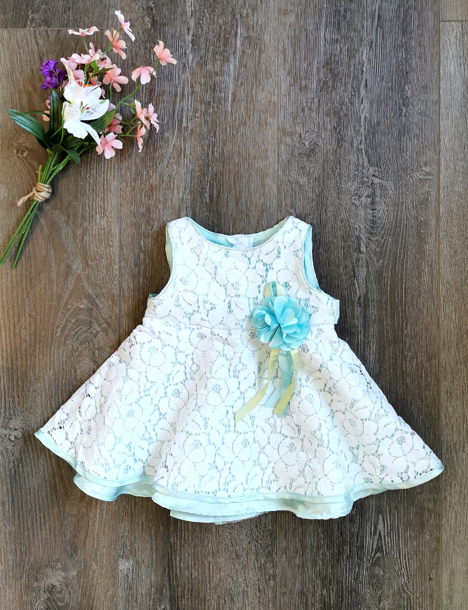 Lace dress baby top girl