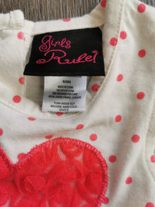 BABY GIRL 6-9 MONTHS GIRLS RULE DRESS NWOT - Faith and Love Thrift