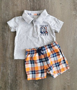 BABY BOY 6-9 MONTHS CHILD OF MINE MATCHING OUTFIT EUC - Faith and Love Thrift