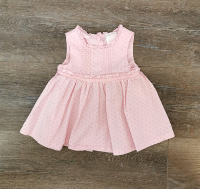 BABY GIRL 3-6 MONTHS FIRST IMPRESSIONS PINK POLKADOT DRESS EUC - Faith and Love Thrift