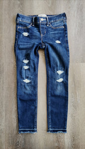 GIRL SIZE 7/8 YEARS ABERCROMBIE & FITCH KIDS PULL-ON JEAN LEGGING EUC - Faith and Love Thrift