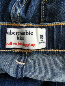 GIRL SIZE 7/8 YEARS ABERCROMBIE & FITCH KIDS PULL-ON JEAN LEGGING EUC - Faith and Love Thrift