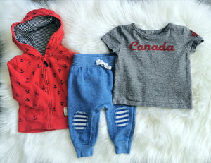 BABY BOY SIZE 3-9 MONTHS MIX N MATCH FALL OUTFIT VGUC - Faith and Love Thrift