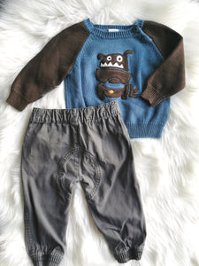 BABY BOY SIZE 6-12 MONTHS MIX N MATCH FALL OUTFIT EUC - Faith and Love Thrift