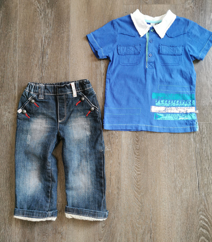 BOY SIZE 2 YEARS MIX N MATCH DESIGNER OUTFIT EUC - Faith and Love Thrift