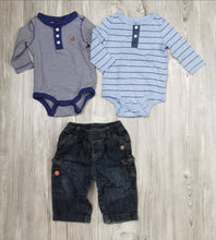 Load image into Gallery viewer, BABY BOY SIZE 3-6 MONTHS MIX N MATCH 3-PIECE OUTFIT EUC - Faith and Love Thrift