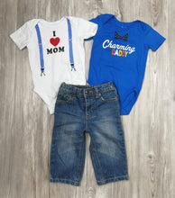 Load image into Gallery viewer, BABY BOY SIZE 9-12 MONTHS MIX N MATCH 4-PIECE OUTFIT EUC - Faith and Love Thrift