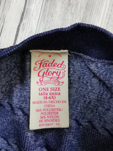 GIRL SIZE 4-6X FADED GLORY THICK LEGGINGS EUC - Faith and Love Thrift