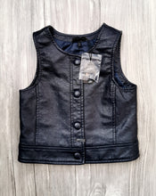 Load image into Gallery viewer, GIRL SIZE 4 YEARS IKKS FAUX LEATHER VEST NWT - Faith and Love Thrift