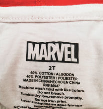 Load image into Gallery viewer, BOY SIZE 2T MARVEL HOODED PULLOVER T-SHIRT EUC - Faith and Love Thrift
