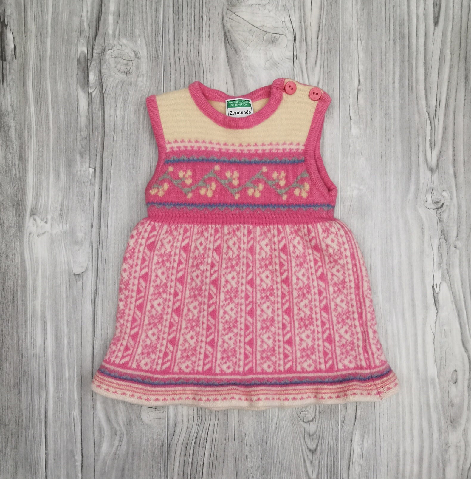 BABY GIRL SIZE 3/6 MONTHS UNITED COLORS OF BENETTON, Wool