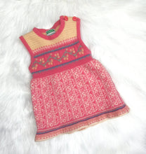 Load image into Gallery viewer, BABY GIRL SIZE 3-6 MONTHS UNITED COLORS OF BENETTON ZEROTONDO WOOL DRESS EUC - Faith and Love Thrift