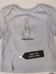 BABY BOY SIZE 3-6 MONTHS PETER RABBIT SUPER SOFT MATCHING PAJAMA SET VGUC - Faith and Love Thrift