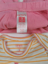 Load image into Gallery viewer, BABY GIRL SIZE 3 MONTHS CARTERS MATCHING 2-PIECE SLEEP &amp; PLAY OUTFIT EUC - Faith and Love Thrift