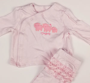 BABY GIRL SIZE 0/3 MONTHS - CHILDRENS PLACE 2-PIECE MATCHING SLEEPWEAR SET EUC - Faith and Love Thrift