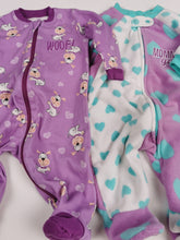 Load image into Gallery viewer, BABY GIRL Size 0-3 Months, 2-Pack Footed Onesies EUC - Faith and Love Thrift