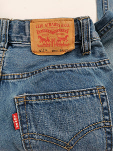 BOY SIZE 10 YEARS - LEVI'S 511, Light Blue, Slim Fit Jeans, Cotton EUC