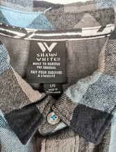 Load image into Gallery viewer, BOY SIZE Large (12/14 YEARS) SHAUN WHITE, Long-Sleeve, Soft Flannel, Dress Shirt EUC - Faith and Love Thrift