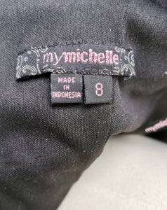 GIRL SIZE 8 YEARS - My Michelle, Special Occasion, Fitted Black Dress EUC - Faith and Love Thrift