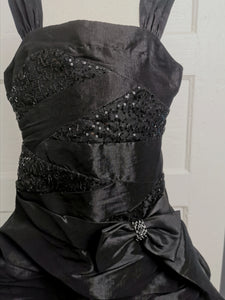 GIRL SIZE 8 YEARS - My Michelle, Special Occasion, Fitted Black Dress EUC - Faith and Love Thrift