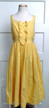 Load image into Gallery viewer, GIRL SIZE 10 YEARS - YoungStreet, Yellow, Cotton, Eyelet Summer Dress EUC - Faith and Love Thrift