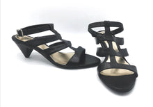Load image into Gallery viewer, WOMENS SIZE 7 B - David Dixon for Town Shoes, Black Leather Sandals NWOT - Faith and Love Thrift