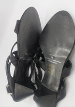 Load image into Gallery viewer, WOMENS SIZE 7 B - David Dixon for Town Shoes, Black Leather Sandals NWOT - Faith and Love Thrift