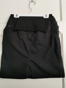 WOMENS SIZE LARGE - Motherhood Maternity Jean Skirt, Full Belly Panel GUC - Faith and Love Thrift