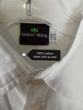 Load image into Gallery viewer, BOY SIZE 7 YEARS - Sergent Major, Soft White Dress Shirt EUC - Faith and Love Thrift