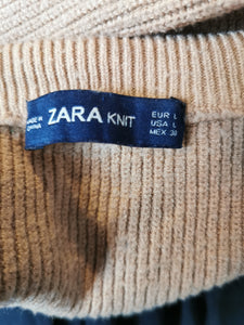 WOMENS SIZE LARGE - ZARA Knit, Sweater VGUC - Faith and Love Thrift