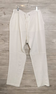 WOMENS SIZE LARGE - MELISSA NEPTON, Designer Fashion, Kloss, Off-White, Linen Pants NWT - Faith and Love Thrift