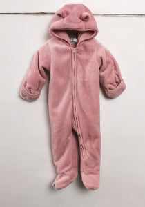 GIRL SIZE 9/12 MONTHS - Childrens Place Plush/Fleece Fall Suit EUC - Faith and Love Thrift