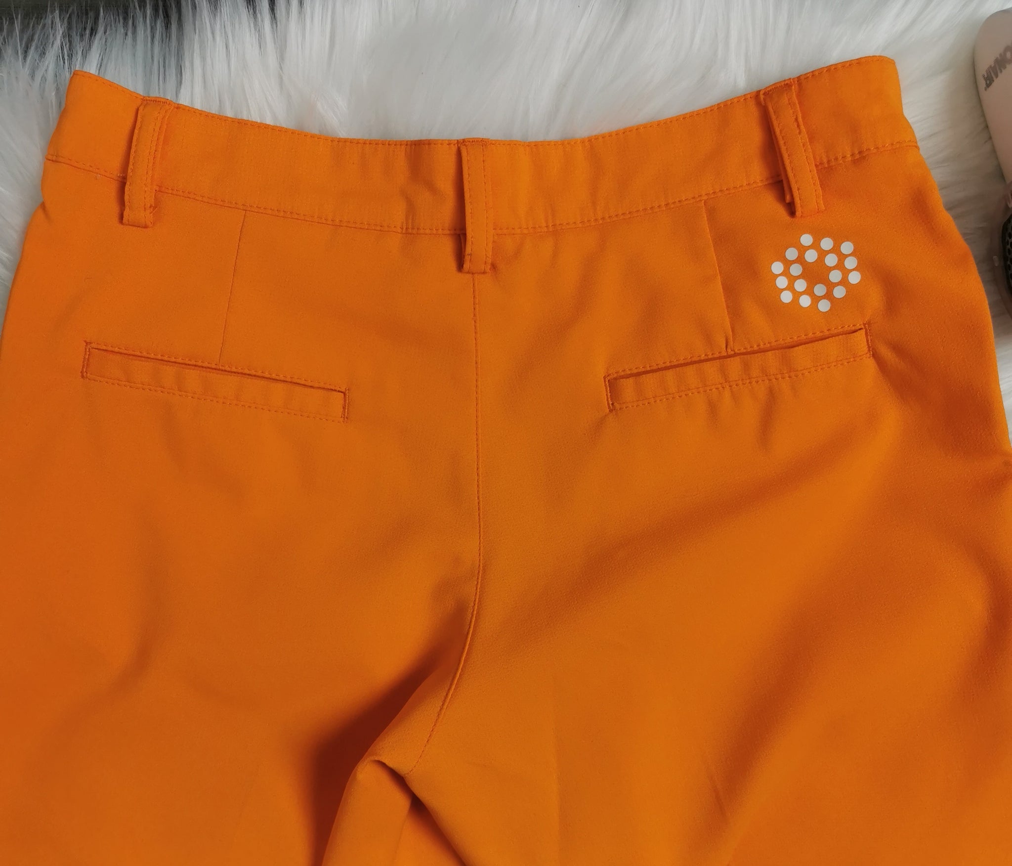 Puma orange golf shorts shop
