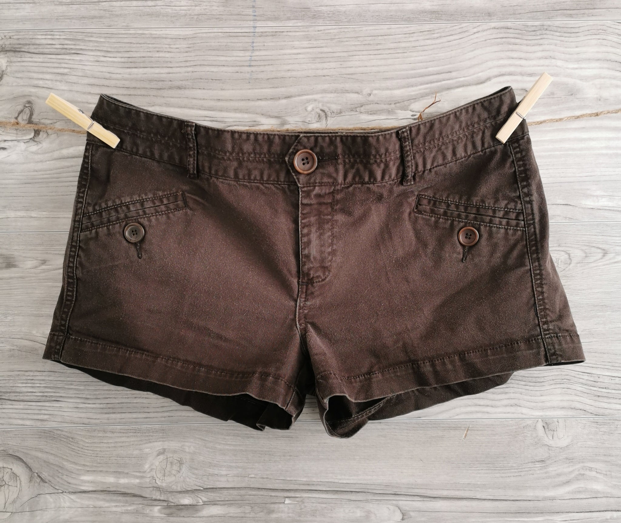 Brown store jean shorts