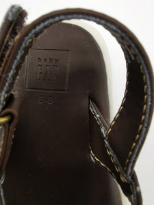 BOY SIZE 5/6 TODDLER - Baby GAP Brown Sandals EUC - Faith and Love Thrift