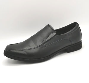 BOY SIZE 2 YOUTH - Smart Fit, Black Slip-On Dress Shoes NWOT - Faith and Love Thrift