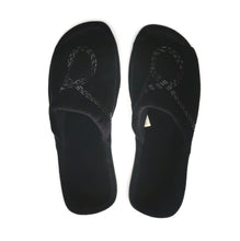 Load image into Gallery viewer, WOMENS SIZE SMALL (5/6) - Soft, Black Indoor / Outdoor Slippers NWOT - Faith and Love Thrift