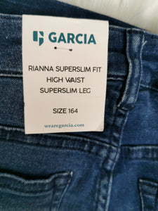 SIZES 14 & 16 YEARS - GARCIA Rianna SuperSlim Fit Jeans, High Waist NWT / NWOT - Faith and Love Thrift