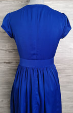 Load image into Gallery viewer, WOMENS SIZE 6 - JACOB Colbolt Blue, Cap Sleeve, Empire Dress EUC - Faith and Love Thrift