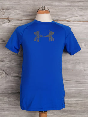 BOY SIZE YMD (10-12 YEARS) - Under Armour HeatGear Fitted Athletic Top EUC - Faith and Love Thrift