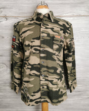 Load image into Gallery viewer, BOY SIZE MEDIUM (10/12 YEARS) - MCGR Flannel Army Top VGUC - Faith and Love Thrift