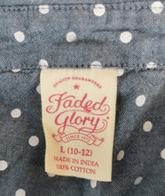 Load image into Gallery viewer, GIRL SIZE LARGE (10/12 YEARS) FADED GLORY Dress Top EUC - Faith and Love Thrift