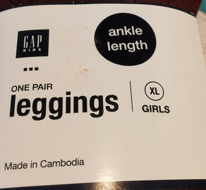 GIRL SIZE XL (12-14 YEARS) - GAP Kids Ankle Length Leggings NWT - Faith and Love Thrift