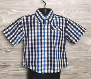 BOY SIZE 12-24 MONTHS - WRANGLER 20X Dress Shirt EUC - Faith and Love Thrift