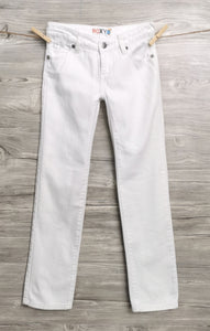 GIRL SIZE 8 YEARS - ROXY White Jeans VGUC - Faith and Love Thrift