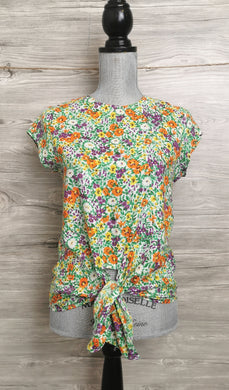 GIRL SIZE(S) MEDIUM, LARGE & EXTRA LARGE - DEX Floral Dress Shirt NWT - Faith and Love Thrift