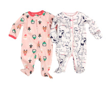 Load image into Gallery viewer, BABY GIRL Size Newborn, 2-Pack Footed Onesies VGUC - Faith and Love Thrift
