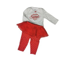 BABY GIRL SIZE 3 MONTHS - CARTERS 2-PIECE MATCHING OUTFIT VGUC - Faith and Love Thrift